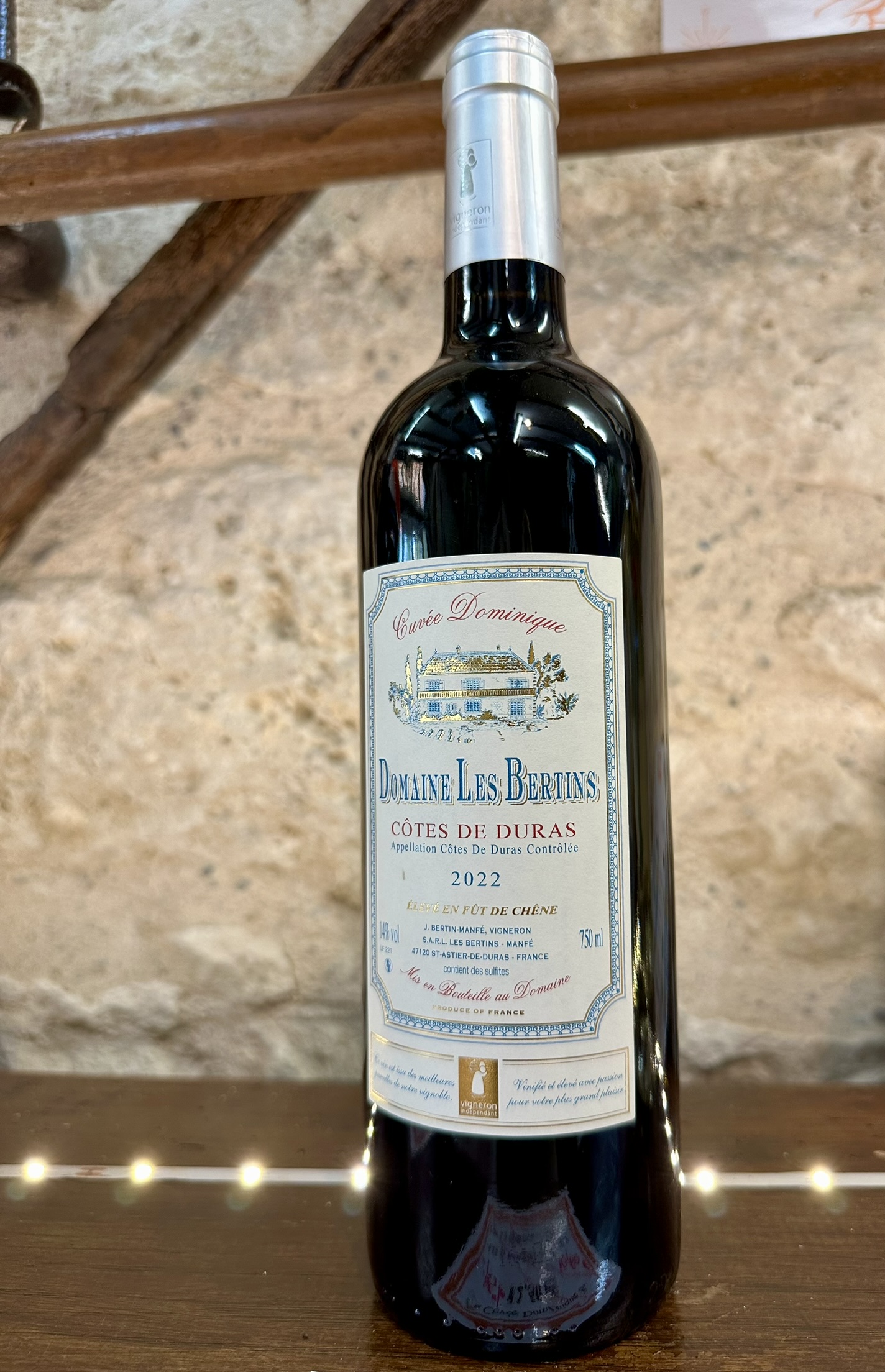 «Cuvée Dominique » Elevé en fût de chêne 2022 -12.50 € la ble - vendu par 6